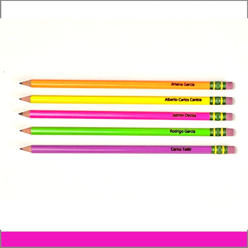 Lápices con grabado láser