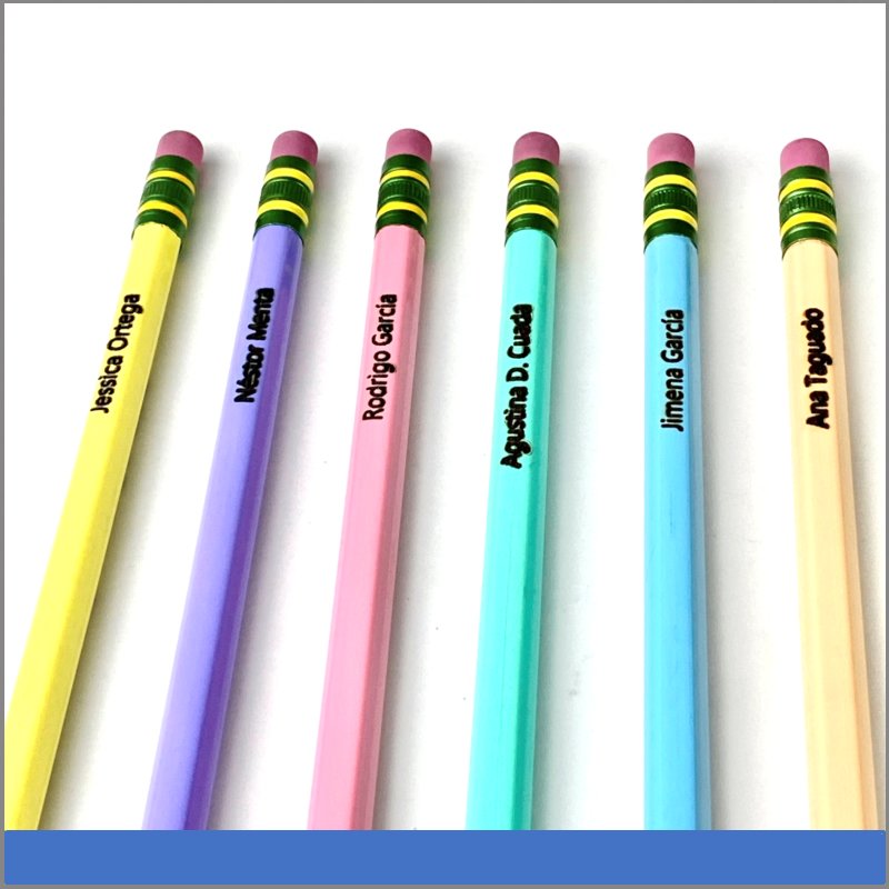 Lápices con grabado láser