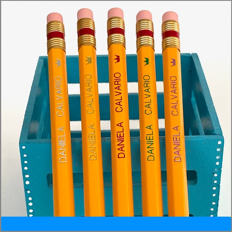 Lápices grabado metálico