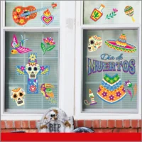 Vinilos para pared de Día de Muertos