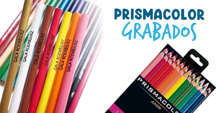 Lápices Prismacolor con grabado personalizado