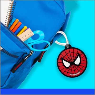 Etiqueta Spiderman para mochila