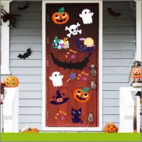 Viniles decorativos para Halloween, para puertas, paredes y ventanas