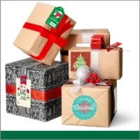 Etiquetas para regalo navideñas