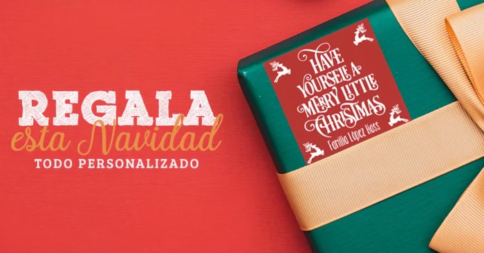 Etiquetas para regalo navideño