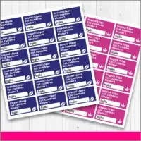 Etiquetas escolares para cuadernos personalizables de vinilo