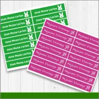 Etiquetas personalizadas autoadheribles de vinilo
