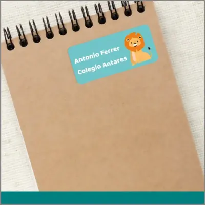 Etiquetas de vinil personalizables a colores para utensilios