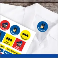 Etiquetas de personajes personalizables para ropa