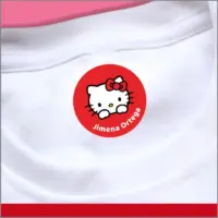 Etiquetas de personajes personalizables para ropa