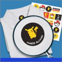 Etiquetas de personajes personalizables para ropa