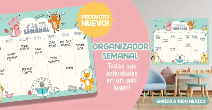 Tablero organizador semanal
