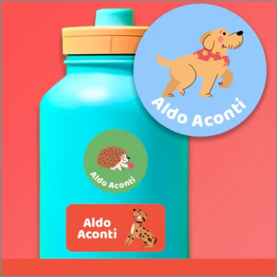 Etiquetas de vinil personalizables: animalitos