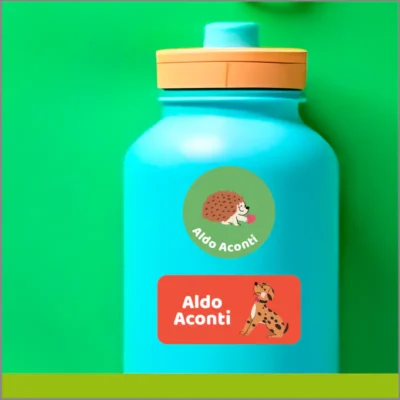 Etiquetas de vinil personalizables: animalitos