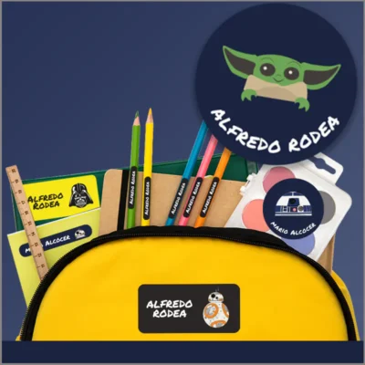 Etiquetas de vinil personalizables: ciencia ficción