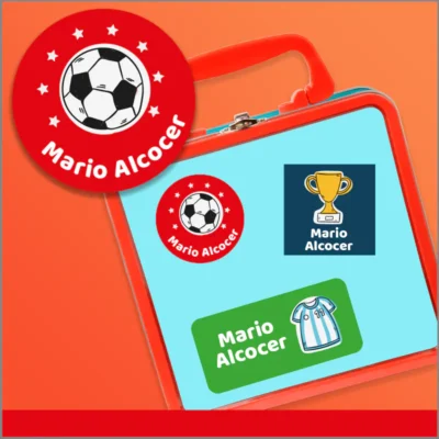 Etiquetas de vinil personalizables: deportes