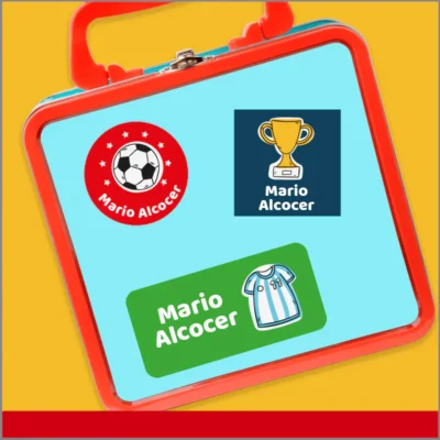 Etiquetas de vinil personalizables: deportes