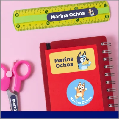 Etiquetas de vinil personalizables: personajes