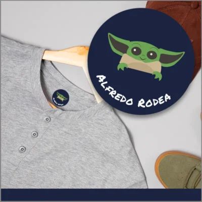 Etiquetas para ropa personalizables: ciencia ficción
