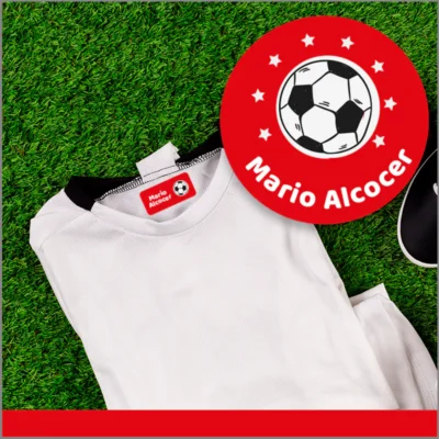Etiquetas para ropa personalizables: deportes