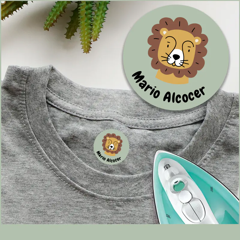 Etiquetas para ropa personalizables: selva