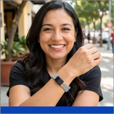 Brazalete con datos de emergencia personalizable