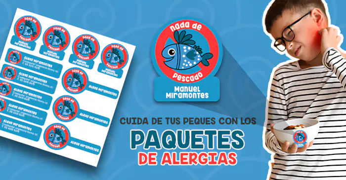 Etiquetas personalizables de alergia Etiquetas personalizables de alergia