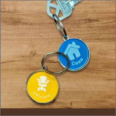 Etiquetas para llavero personalizables
