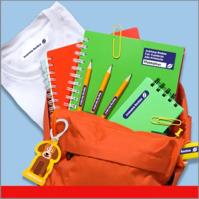 Paquete de vinilos personalizables escolares