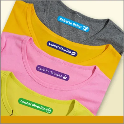 Etiquetas personalizables para ropa