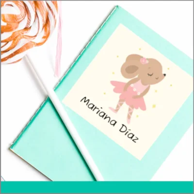 Etiquetas de regalo cuadradas