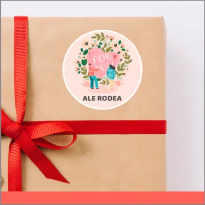 Etiqueta personalizable para regalo