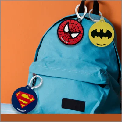 Tags de hule para mochilas u otros enseres