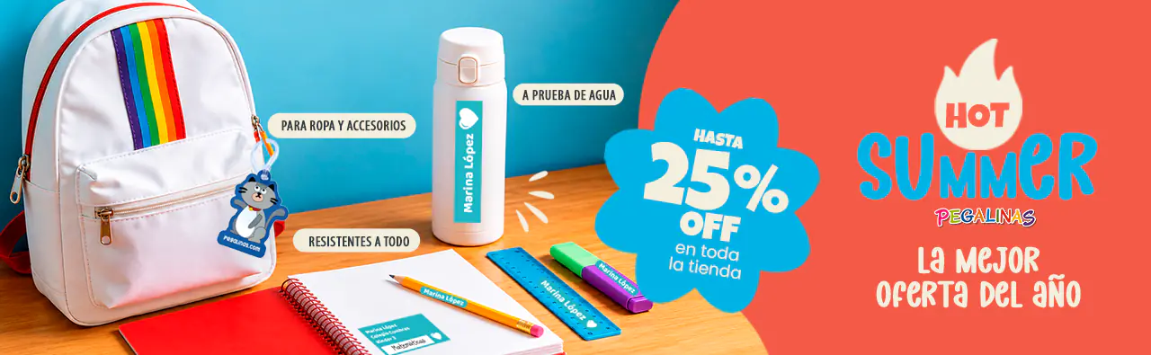 Regreso a clases 2026 - Etiquetas personalizadas - Hot Summer Regreso a clases 2026 - Etiquetas personalizadas - Hot Summer