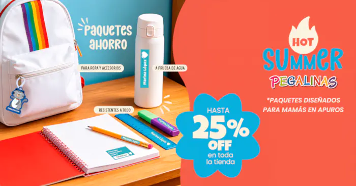 Regreso a clases 2026 - Etiquetas personalizadas - Hot Summer Regreso a clases 2026 - Etiquetas personalizadas - Hot Summer