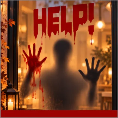 Vinilos translucidos para paredes, puertas y ventanas de Halloween