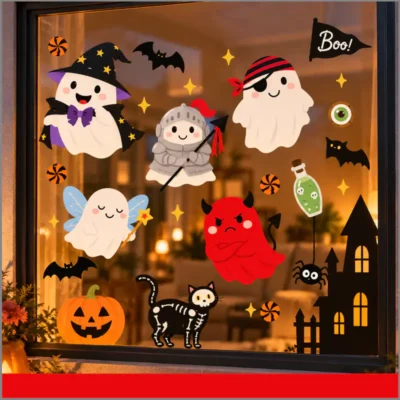 Etiquetas personalizadas para puertas, ventanas y paredes de fantasmas